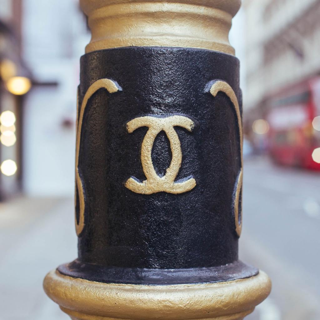 London lamppost with Chanel logo