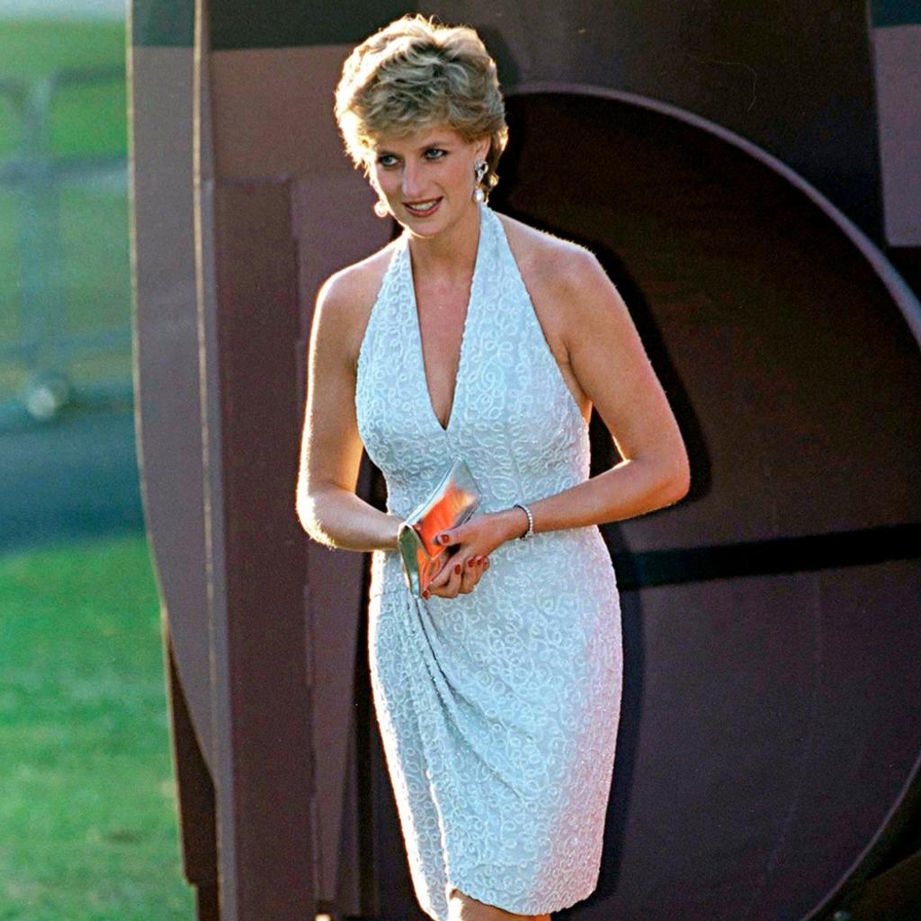 Princess Diana Catherine Walker Halter Dress London Vanity Fair Party
