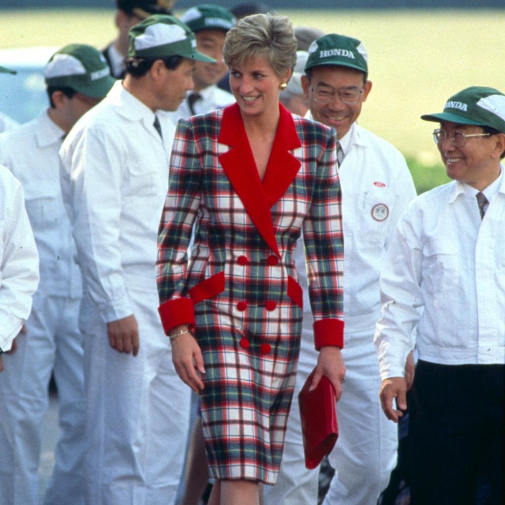 Princess Diana Japan Balmoral Tartan
