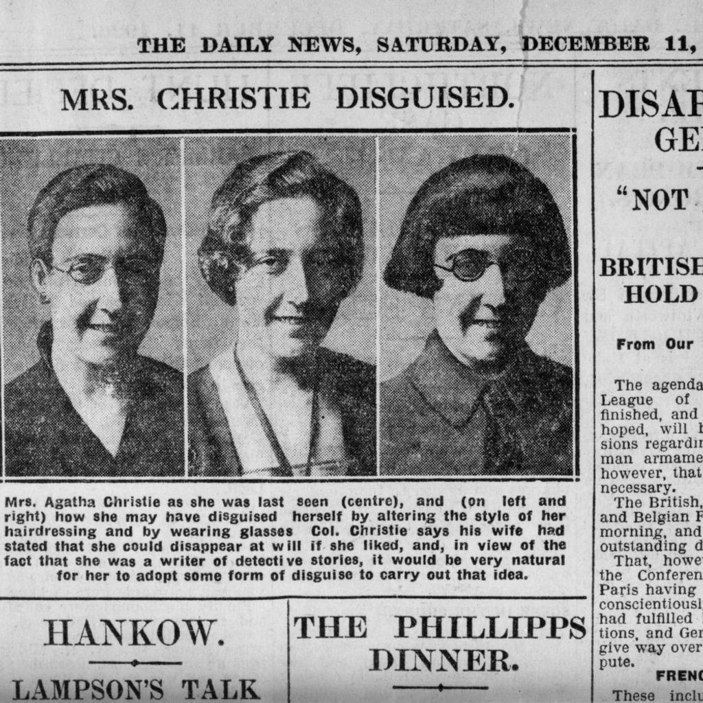 Agatha Christie Disappearance Mystery Burned Letters 