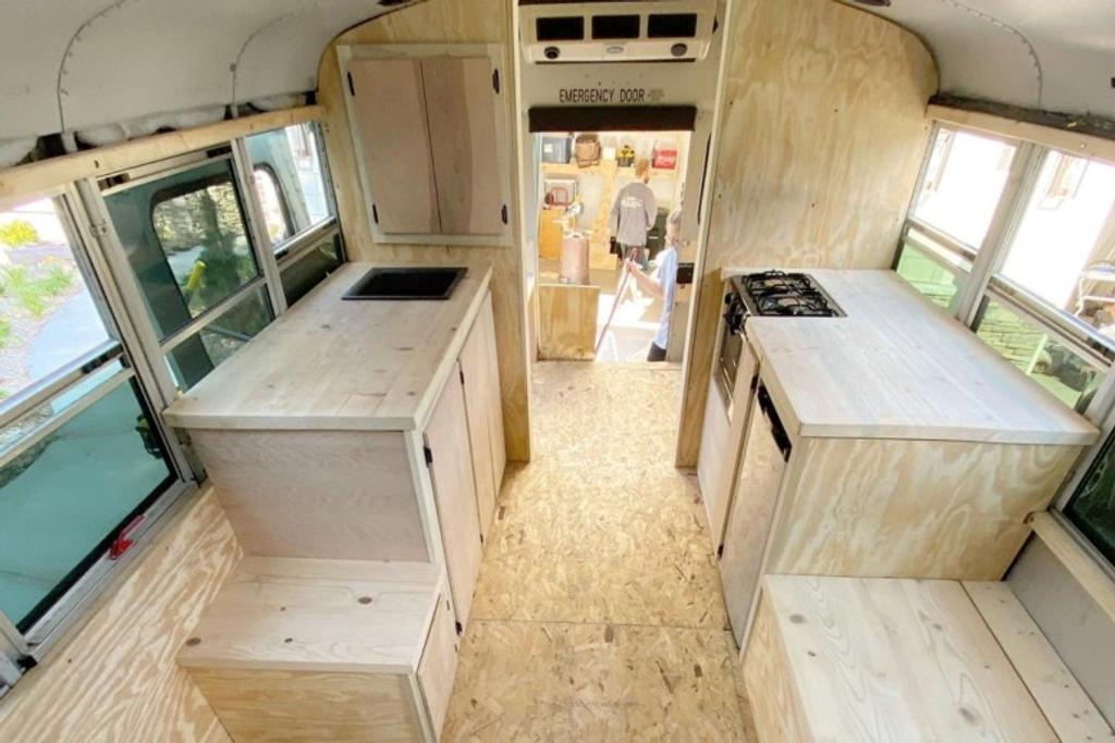 Bus turned into tiny home