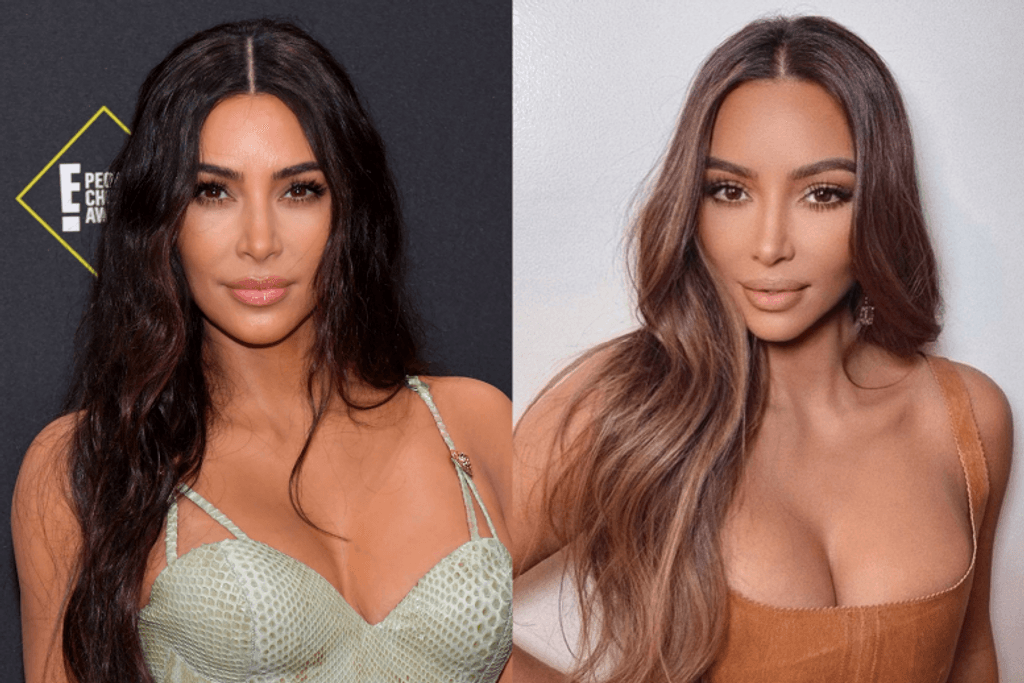 Kim Kardashian Hair Transformation
