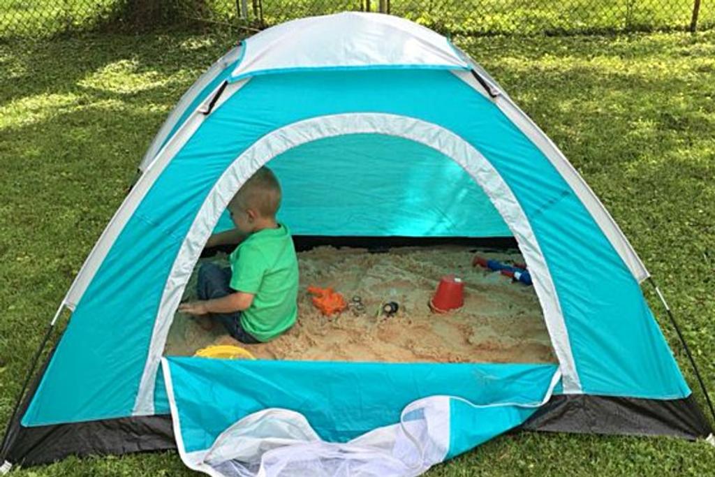 Sand Tent Parenting Trick
