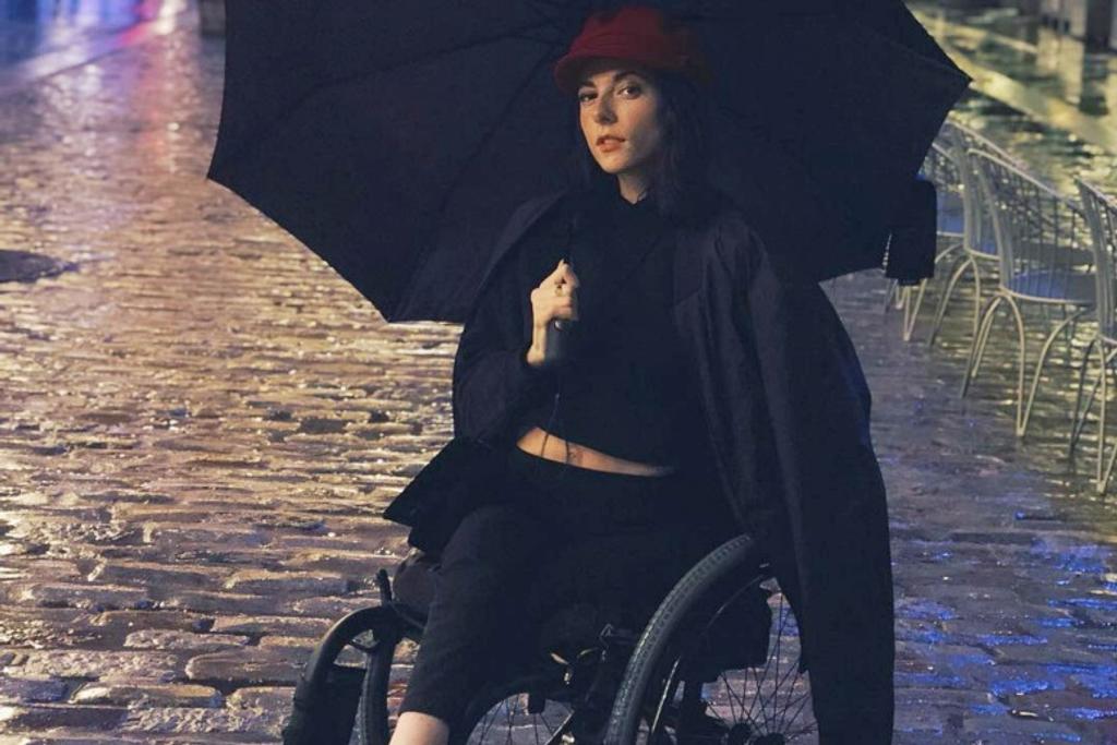 Wheelchair model, disabled supermodel
