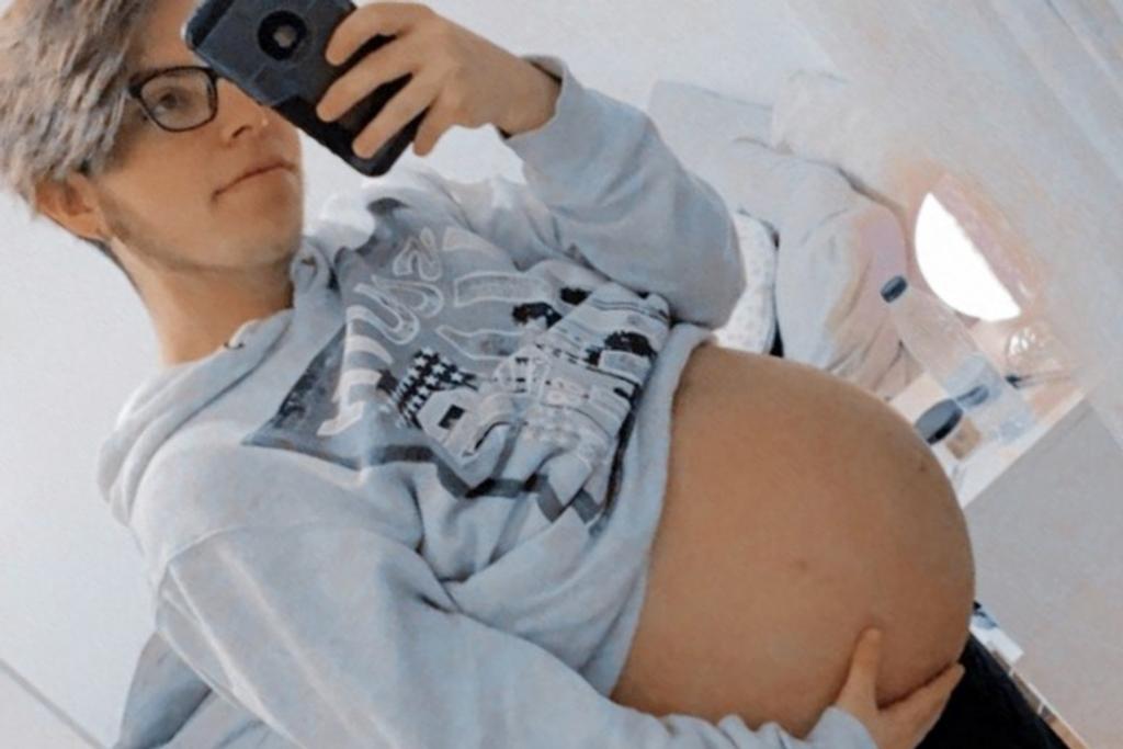 Transgender man pregnant baby