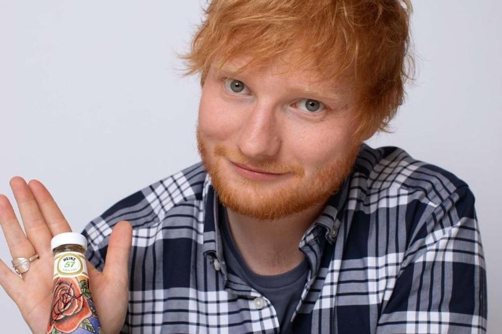 Ed Sheeran, ketchup, heinz