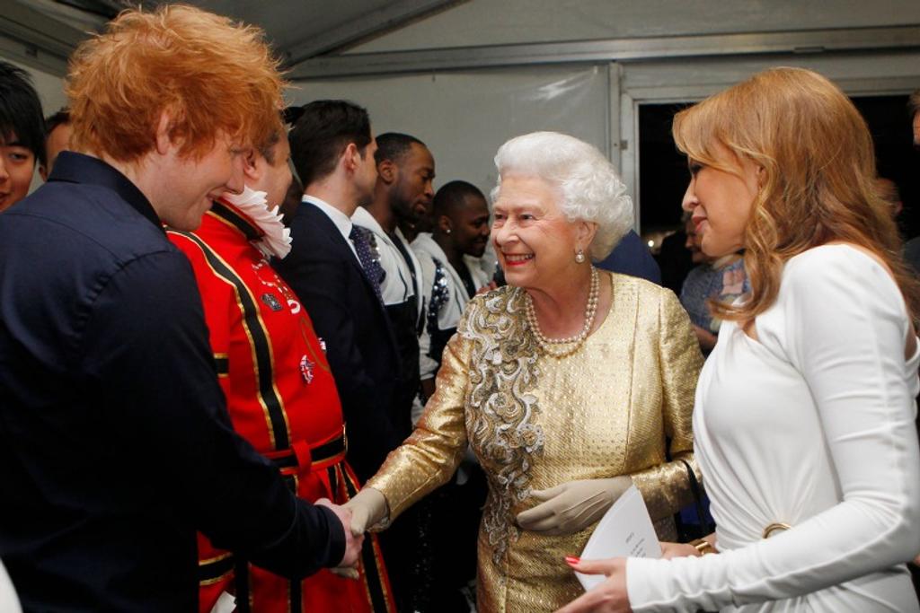 Queen Elizabeth celebrity encounters