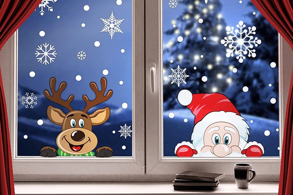 Christmas-Snowflake-Window-Cling-Stickers