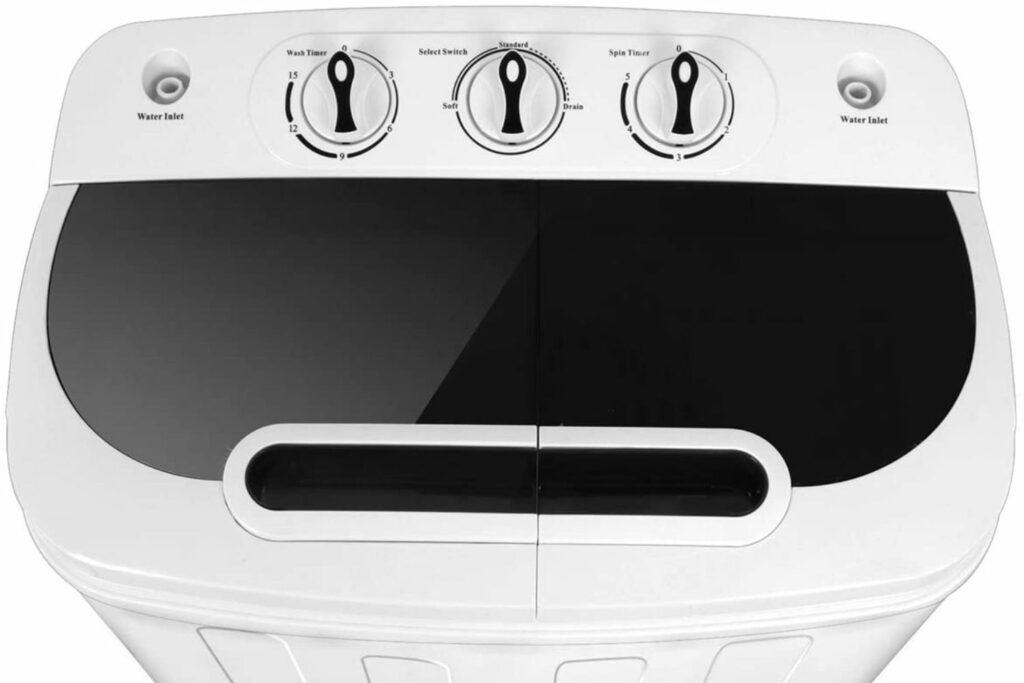 SUPER DEAL Compact Mini Twin Tub Washing Machine
