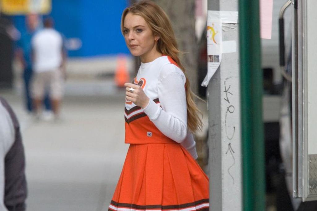 Lindsay Lohan, Cheerleader, Teenager