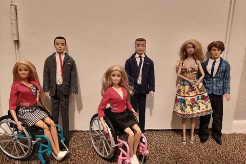 barbie doll wheelchair record