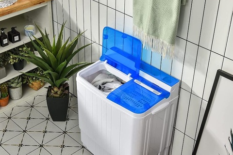 ARLIME Portable Twin Tub Washing Machine Wash & Spin Cycle Dryer