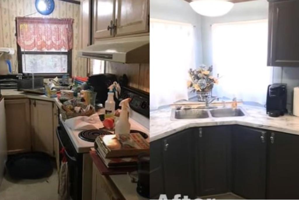 kitchen renovation before after