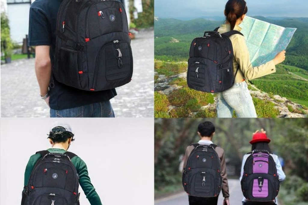 SHRRADOO Laptop Backpack with USB Charging