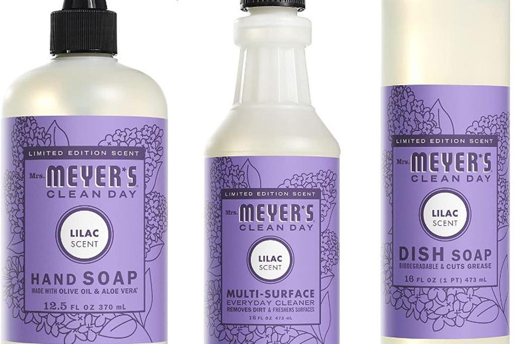 Mrs. Meyers Clean Day Limited Edition Lilac Scent Kitchen Basics Set