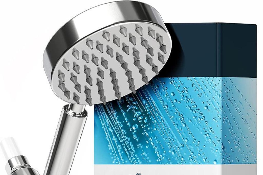 All Metal Handheld Shower Head with Hose and Brass Holder