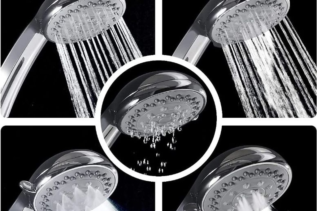 Ezelia High-Pressure Shower Head with Pause Mode and Massage Spa