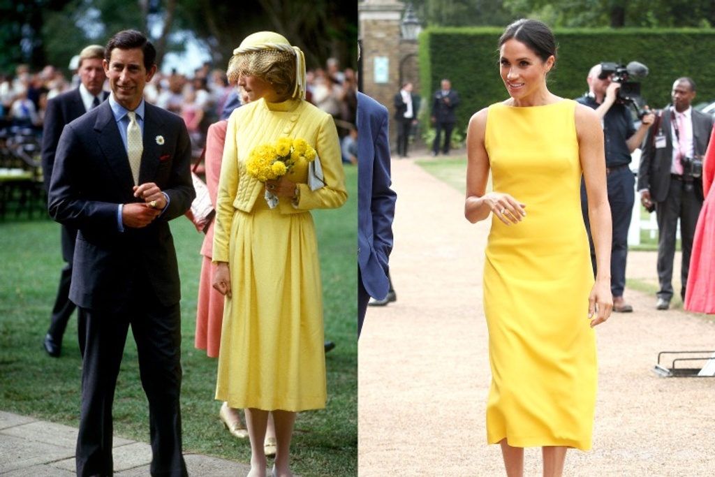 Meghan Diana Yellow Dress