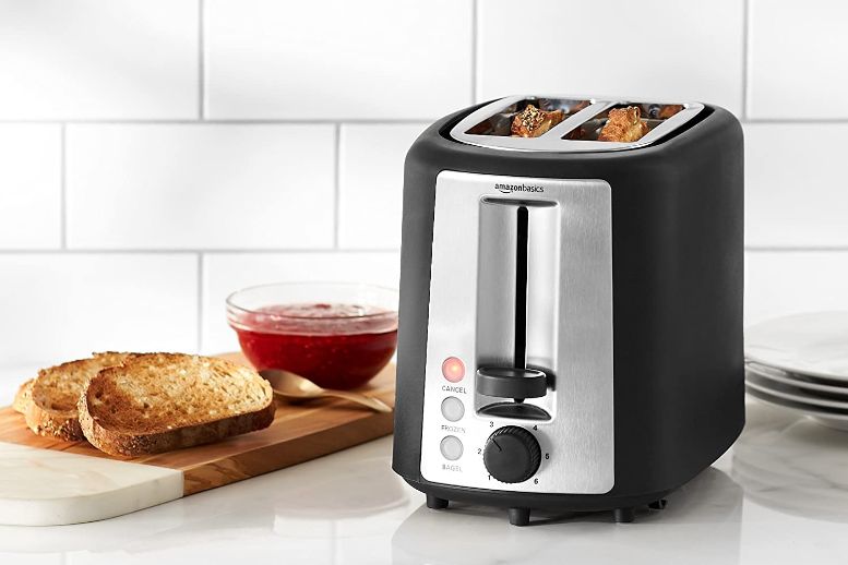 Paris Rhone 2 Slice Toaster with Extra Wide Long Slots, Toast Shade  Selector Stainless Steel Retro 