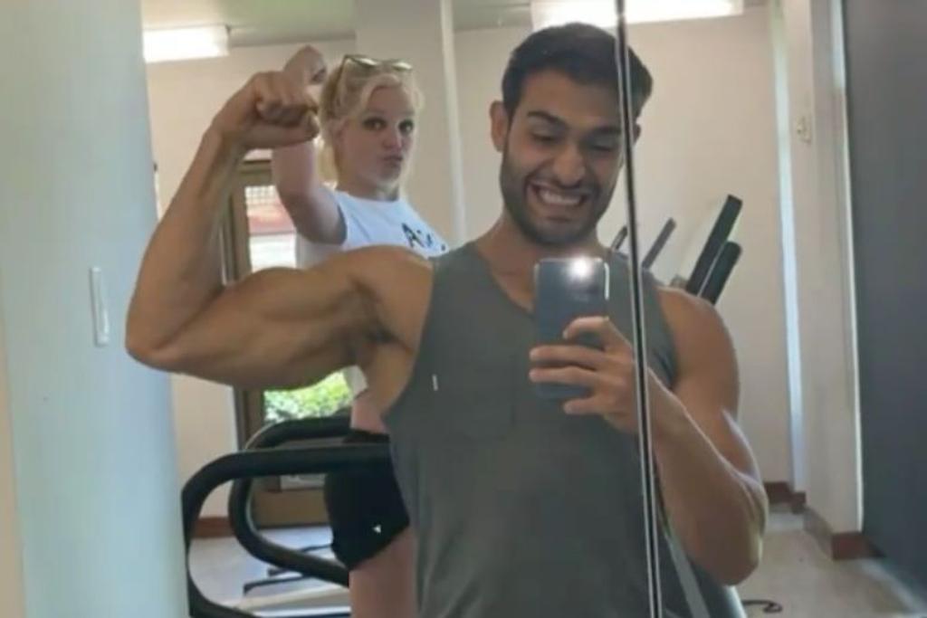 Britney Spears Sam Asghari Workout Instagram