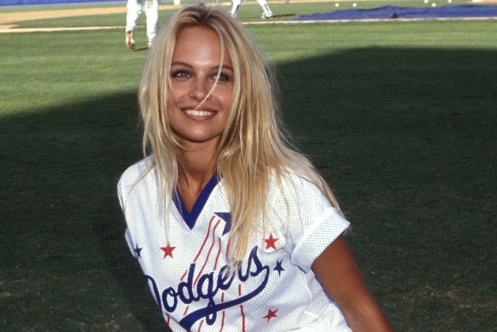 Pamela Anderson Dodgers Baseball