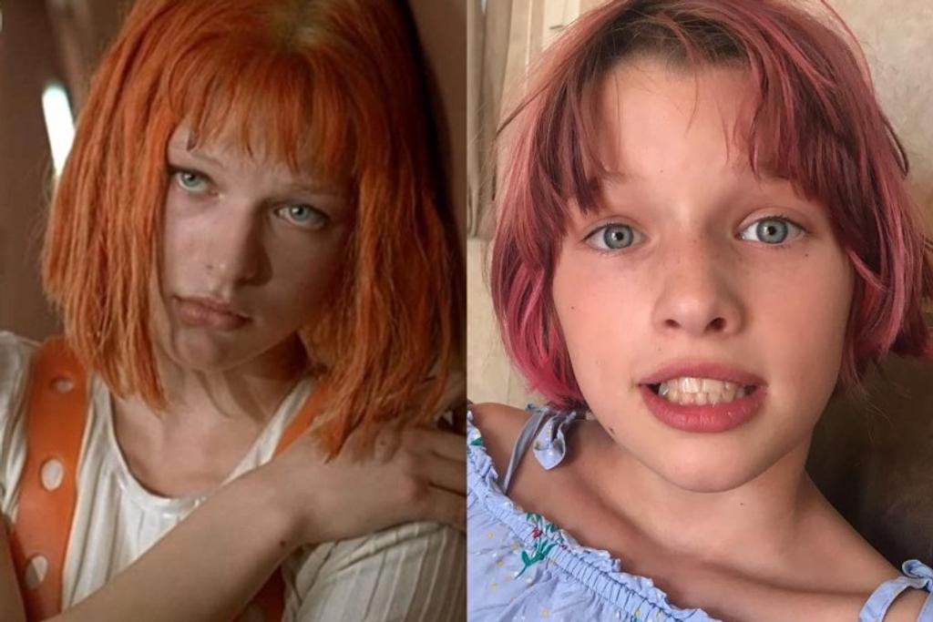 mila jovovich young daughter instagram