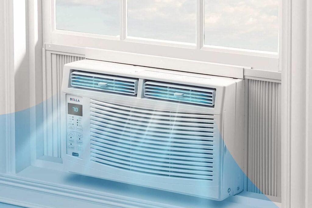 DELLA 6000 BTU Smart Window Air Conditioner 