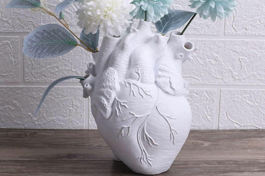Flower Vases Heart Shaped